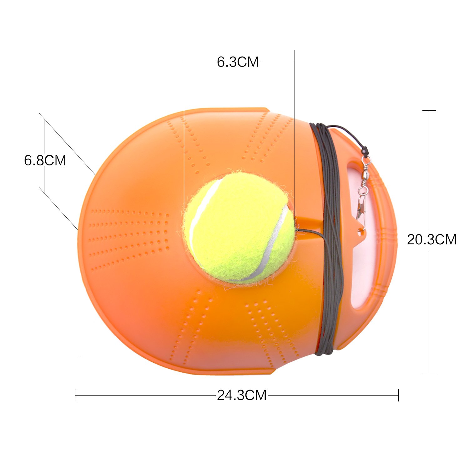 HUYIJJH Tennis Trainer Rebound Ball Set Self-study Practice Training Tool Sport Exercise Equipment for Kids Player Beginner (2 Balls)