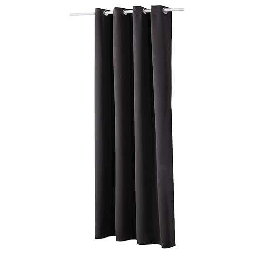 WOLTU VH5877an, Vorhang Gardinen Blickdicht mit Ösen, 250g/m2 Schwerer Verdunkelungsvorhang Thermovorhang lichtdicht für Wohn