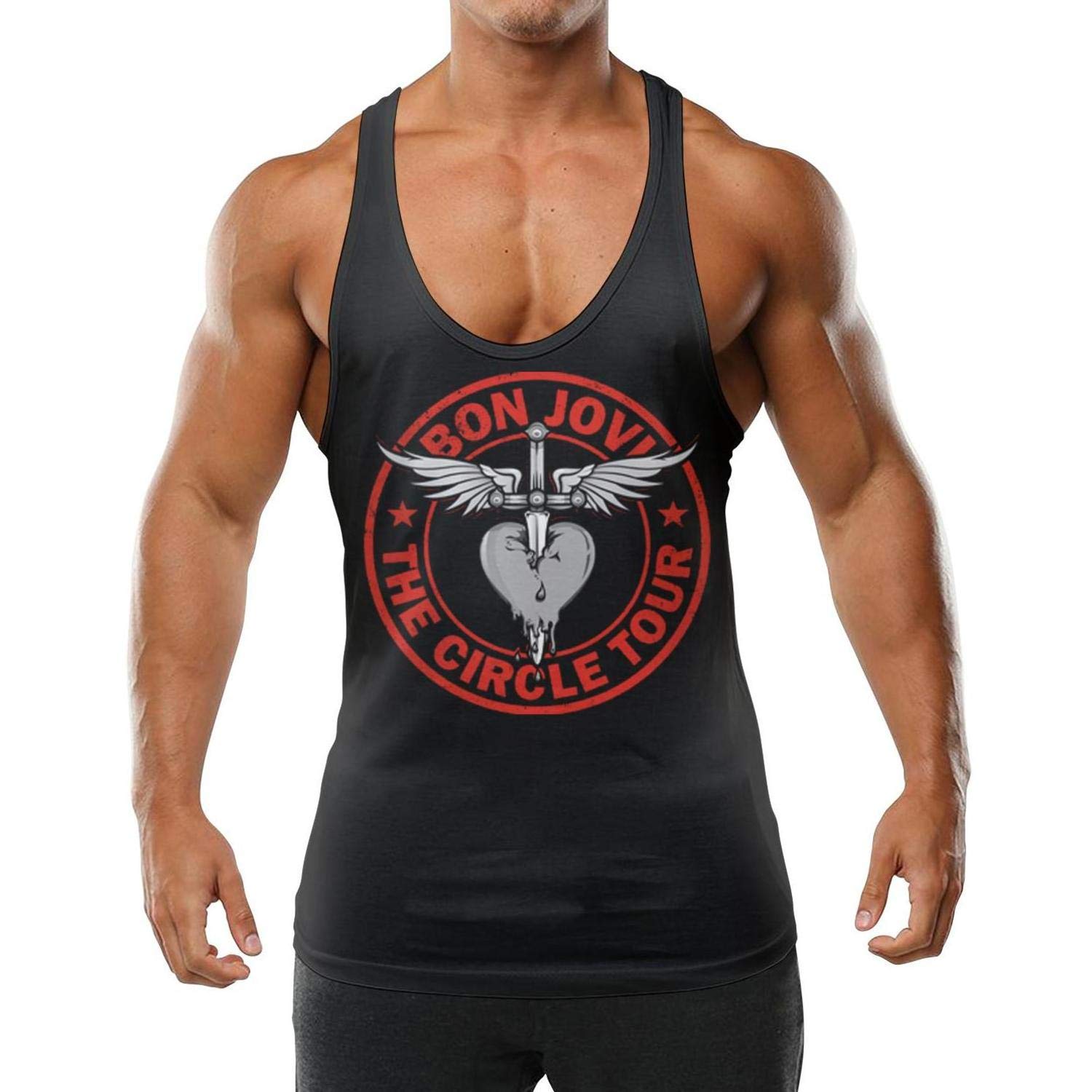 Muscle Tank Top Rock Music Band Album Cover Workout Gym