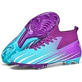KIUSMETY Soccer Cleats for Mens Womens High-Tops Unisex Adult Baseball Indoor Professional Training Turf Football Boots