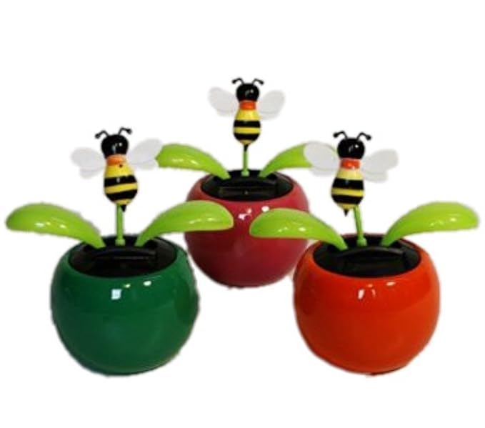 HAAC Solar Wackelblume Blume Motiv Biene