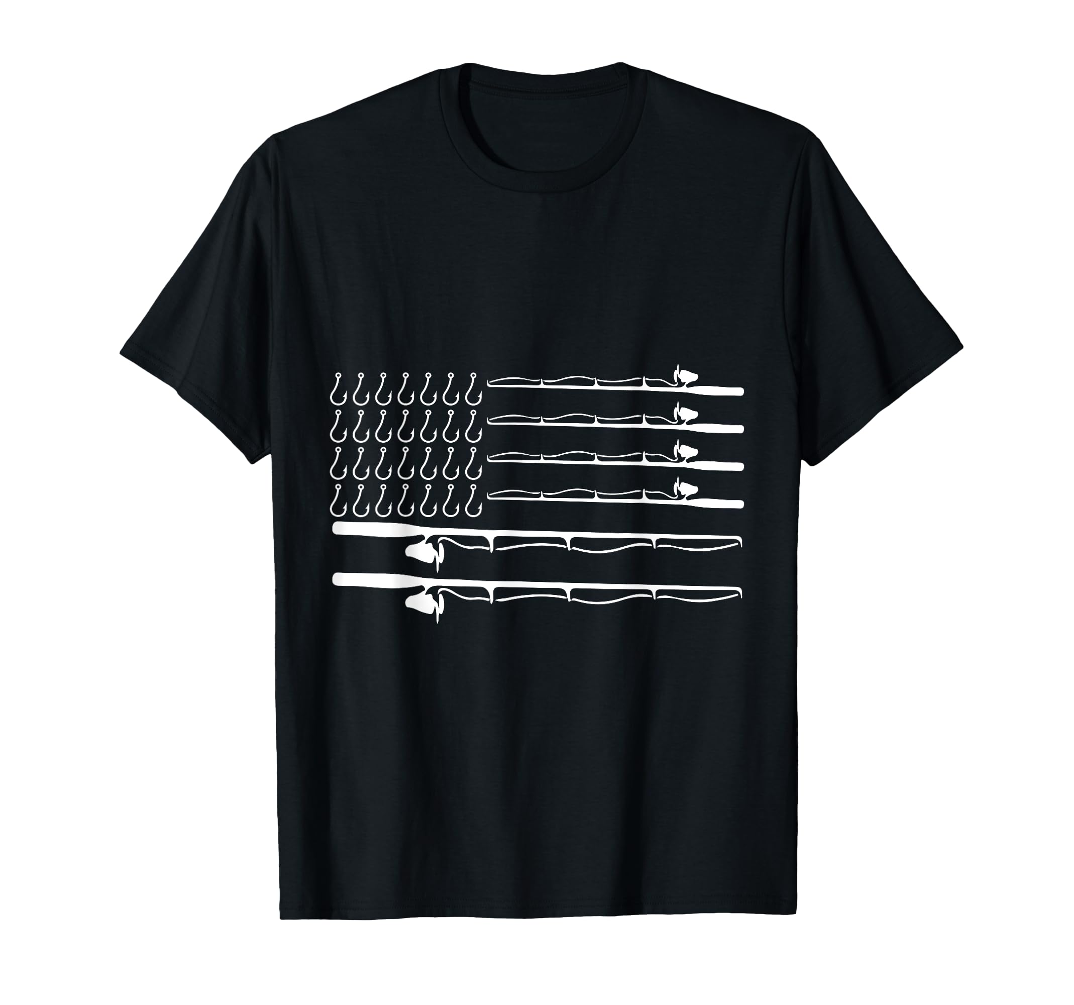 Fathers Day Fishing flag fisherman rods fishing T-Shirt
