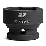 Capri Tools 27 mm Stubby Impact Socket, 1/2