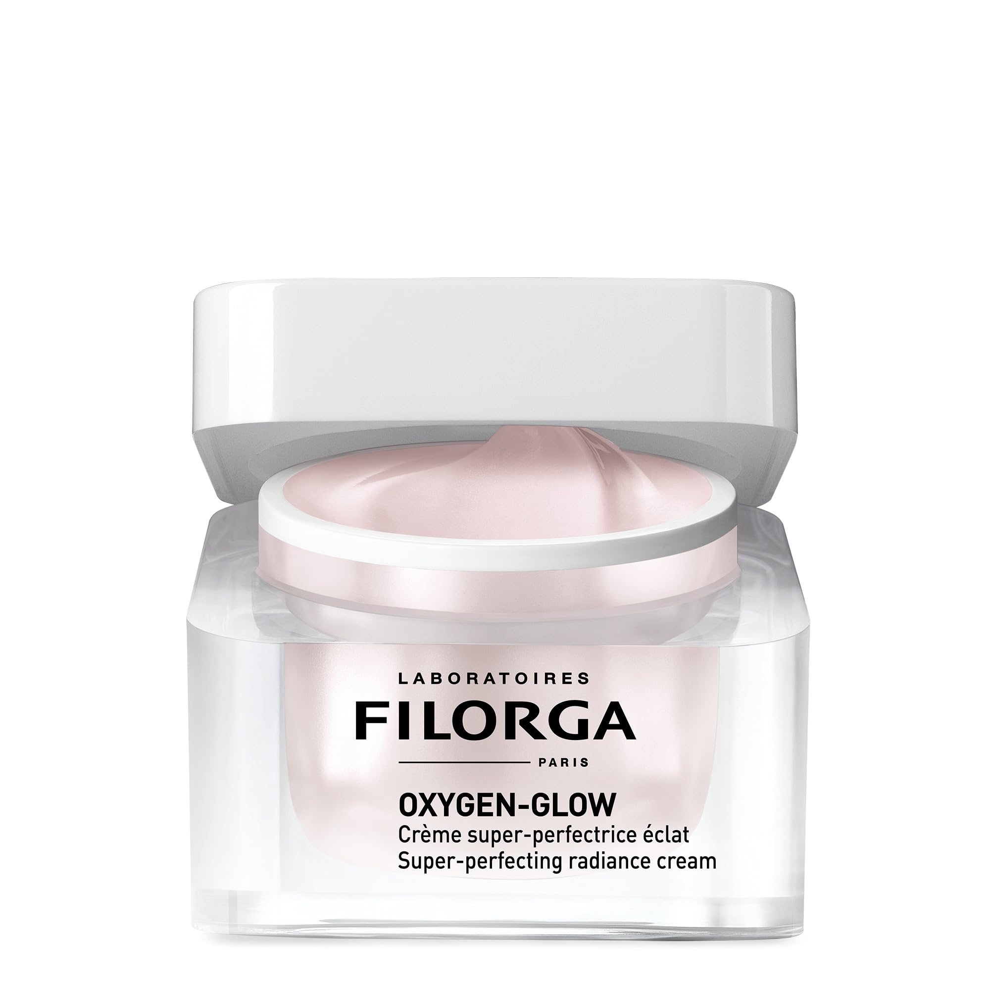 Filorga Oxygen-Glow Super-Perfecting Radiance Daily Skin Cream, Hydrating Treatment with a Moisturizing Boost of Hyaluronic Acid and Detoxifying Enzymes for a Flawless, Wrinkle Free Face, 1.69 fl. oz.