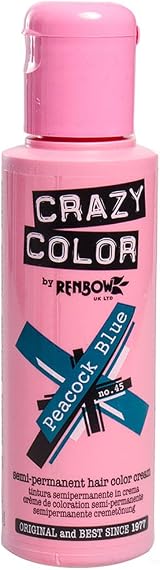 Crazy Color Peacock Blue No 45 100ml Hair Dye Cream Brand Color view 2