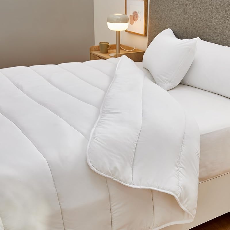 Pikolin home - edredão fibra de inverno 400gr, aloe vera, dermoprotetor e respirável, para pele sensível, enchimento cama 150 (240 x 220 cm)