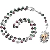 diyalo Chaplet Rosary/Servite Rosary of the Seven Sorrows / 7 or 10 Prayer Beads Chain Religious Virgin Mary Pendant Y-Necklace