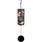 Carson 18" 'Memories Too Beautiful to Forget' Bereavement Wind Chime - Floral Chime - Memorial Windchime for Outdoor Decor - Garden Patio Porch