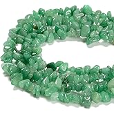 jodaying 3-5mm Natural Green Aventurine Gemstone Chips Loose Beads Semi Precious for Jewelry Making DIY Handmade Craft Supplies 1 Strand per Bag Approxi 32"