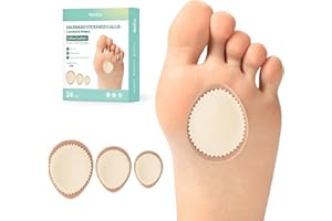 Welnove Extra Thick Corn & Callus Cushion Pads, Effectively Relieves Pain and Protects Against Friction, All-Day Comfort, Maximum Strength (24 Count)