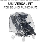 hauck Universal Duo & Twin Pushchair Rain Cover Transparent view 4