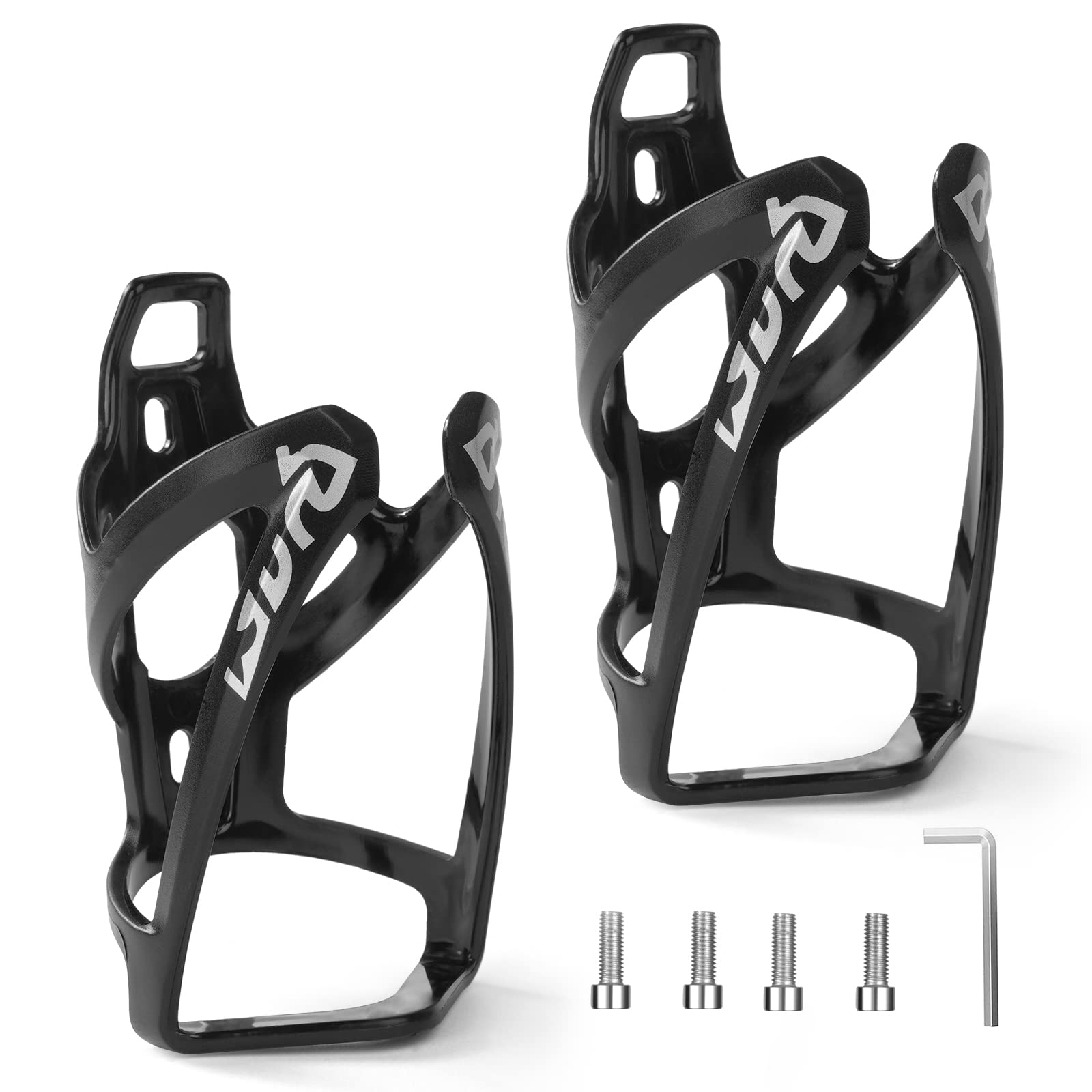 Ainiv Bike Water Bottle Cage, 2PCS Plastic PC Bike Water Bottle Holder, Bicycle Cup Holder, Cycling Bottle Holder for Road Bike and Mountain Bike, Black — image 1