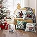 Phantoscope Set of 4 Merry Christmas Modern Santa Clause Throw Pillow Case Cushion Cover 18