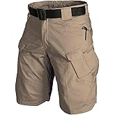 Tactical Cargo Short Men Workout Urban Casual Shorts Outdoor Hiking Fishing Muti-Pocket Short (No Belt)