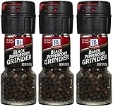 McCormick's BLACK PEPPERCORN GRINDER 1.24oz (3 Pack)
