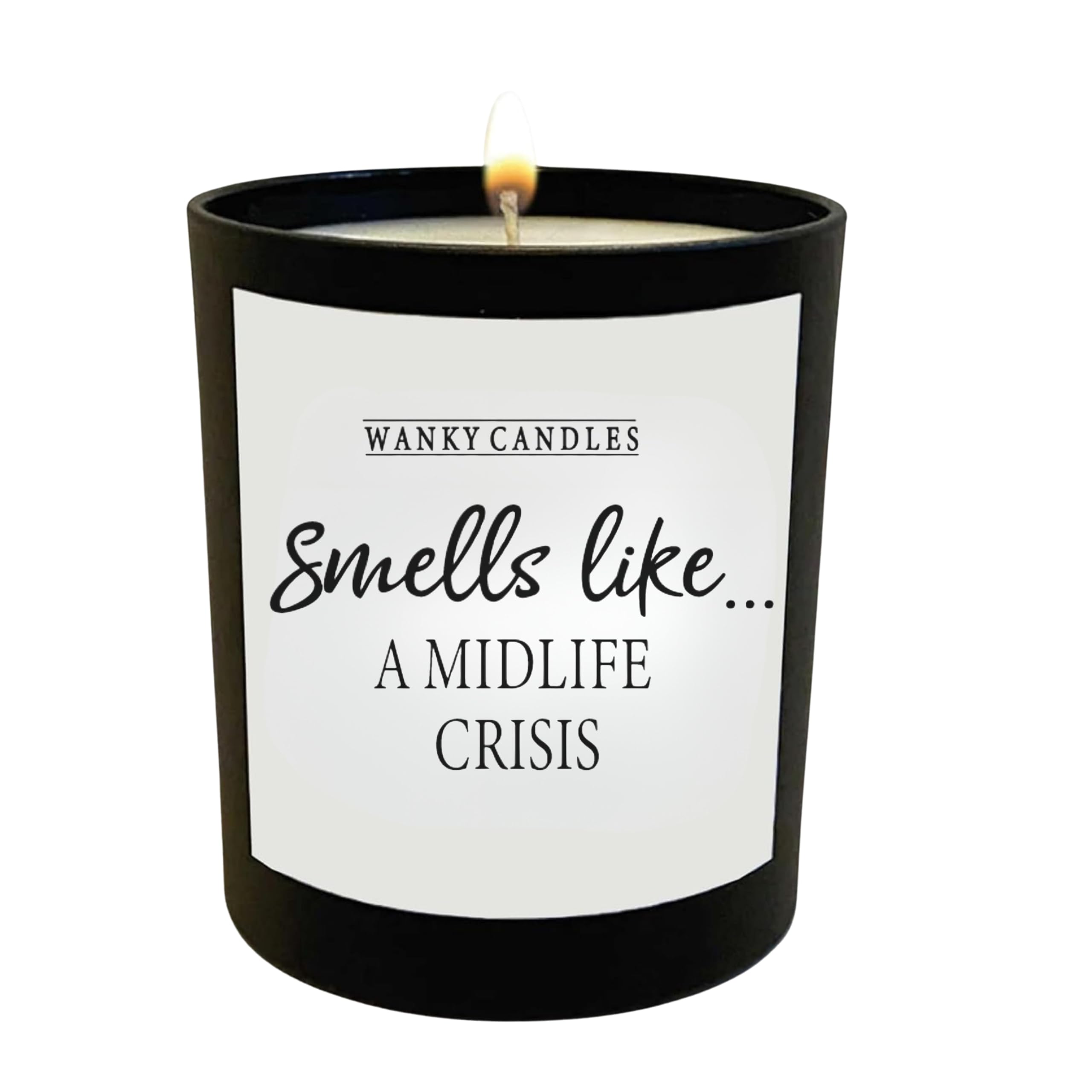 Funny Candle Relatable Humour Smells Like Collection Black Jar Soy Wax Strong Scent Life Mood Stress Work Break Burnout (I Need a Break)