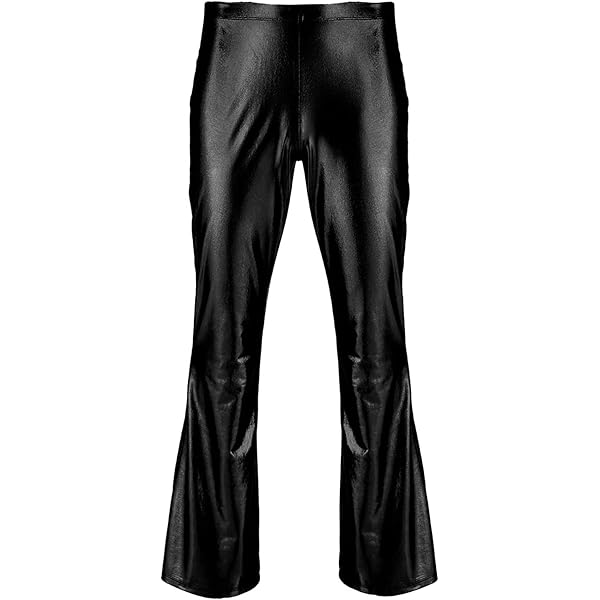 パンツ Hippie leather bellbottom Leather Bell-bottom Pants Women's Autumn And Winter Mid