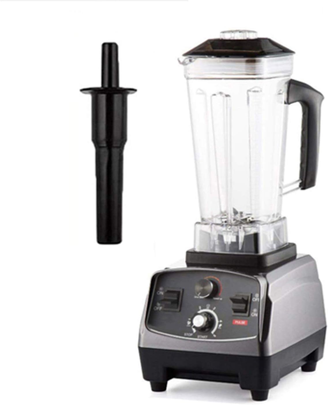 2L Jar Timer Super 2200W Heavy Duty Professional Smart Blender Mixer Juicer Fruit Food Processor Ice Smoothies Crusher,Titanium Grey,AU Plug