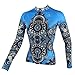 QinYing Cycling Jersey,Women Patterns Stylish Breathable Long Sleeve Bicycle Shirt