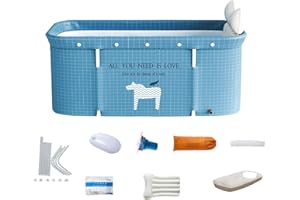 Portable Foldable Bathtub, Freestanding Soaking Bathing Tub for Adult Bathroom Folding SPA Tub,Separate Family Bathroom SPA T