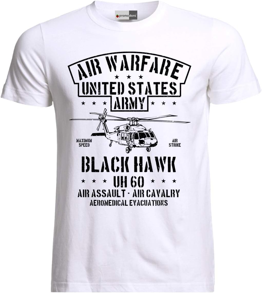 Aircraft Blackhawk Helicopter Hubschrauber US Army Mens T-Shirt