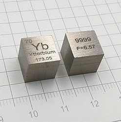 Ytterbium Cube - 10mm Pure Metal Element Cubes