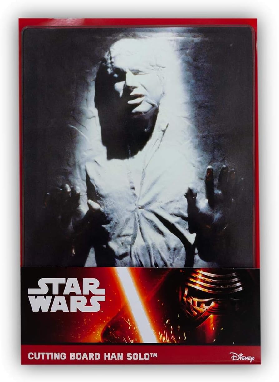 UNDERGROUND TOY Star Wars Han Solo Frozen in Carbonite Glass Tempered Cutting Board