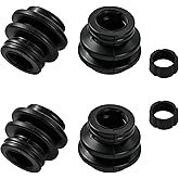 UQWU 4PCS Brake Caliper Pins Bushing Kit, Rubber Calipers Slide Pins Bushing with O-ring Compatible with Toyota Cadillac Jeep Lexus, Dustproof Brake Caliper Pin Boot Car Accessories (Black)
