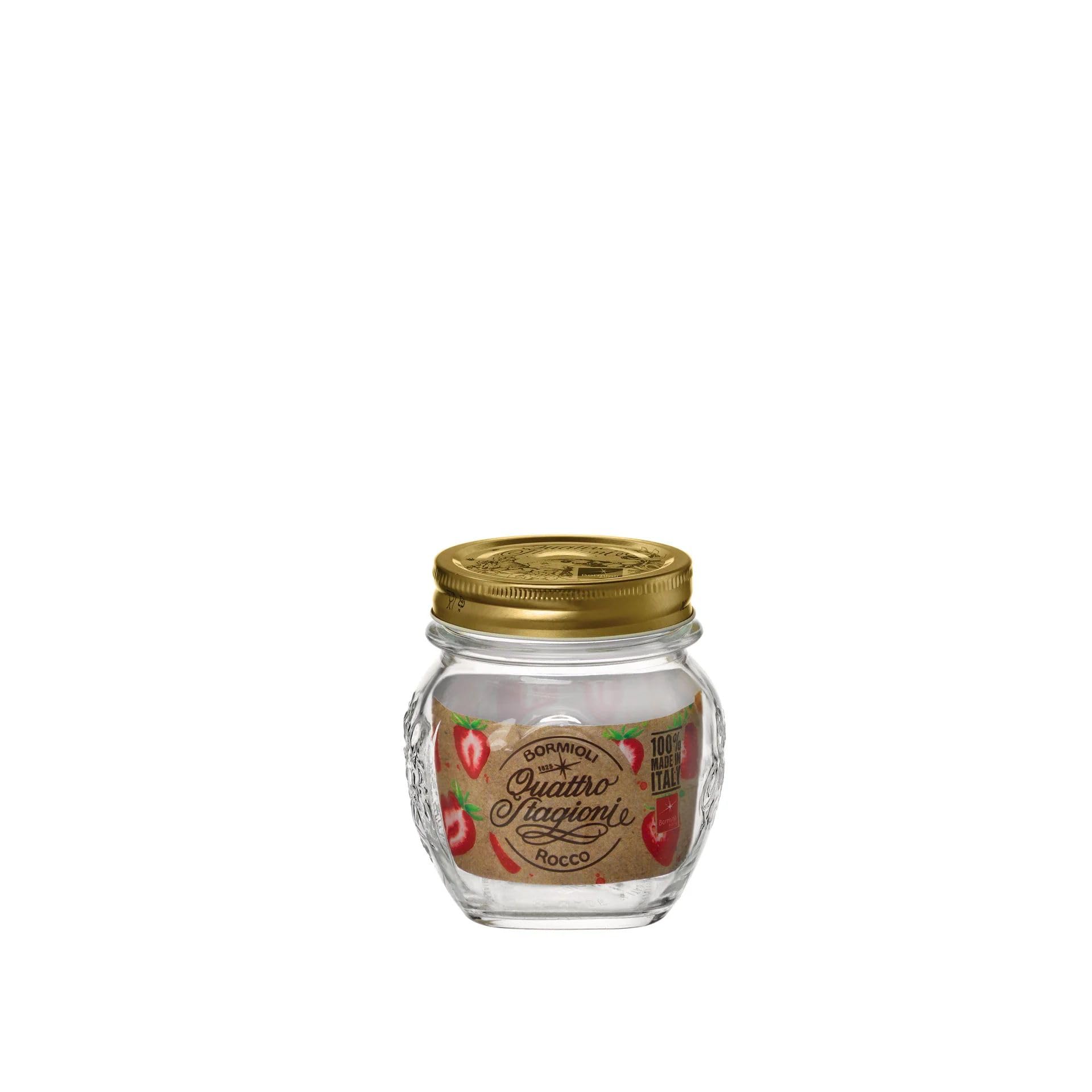Photo 1 of Bormioli Rocco Quattro Stagioni Amphora Small Glass Canning Jar with Lid, 10.25 oz., Set of 1
