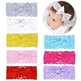 Fascigirl 8Pcs Headbands Bowknot Stylish Hair Accessories Hair Bands for Baby Girls