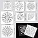 Mandala Dotting Stencils for Rocks Painting, 22 Pcs Mandala Rocks Painting Stencils Kit, Include Templates Stencils, Black Cardboard and White Pencil for DIY Madala Painting Art Projects by INFELING