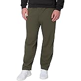 Hanes Men's EcoSmart Sweatpants, Athletic Lounge Pants with Pockets, Open Hem Bottom, Fleece Pants