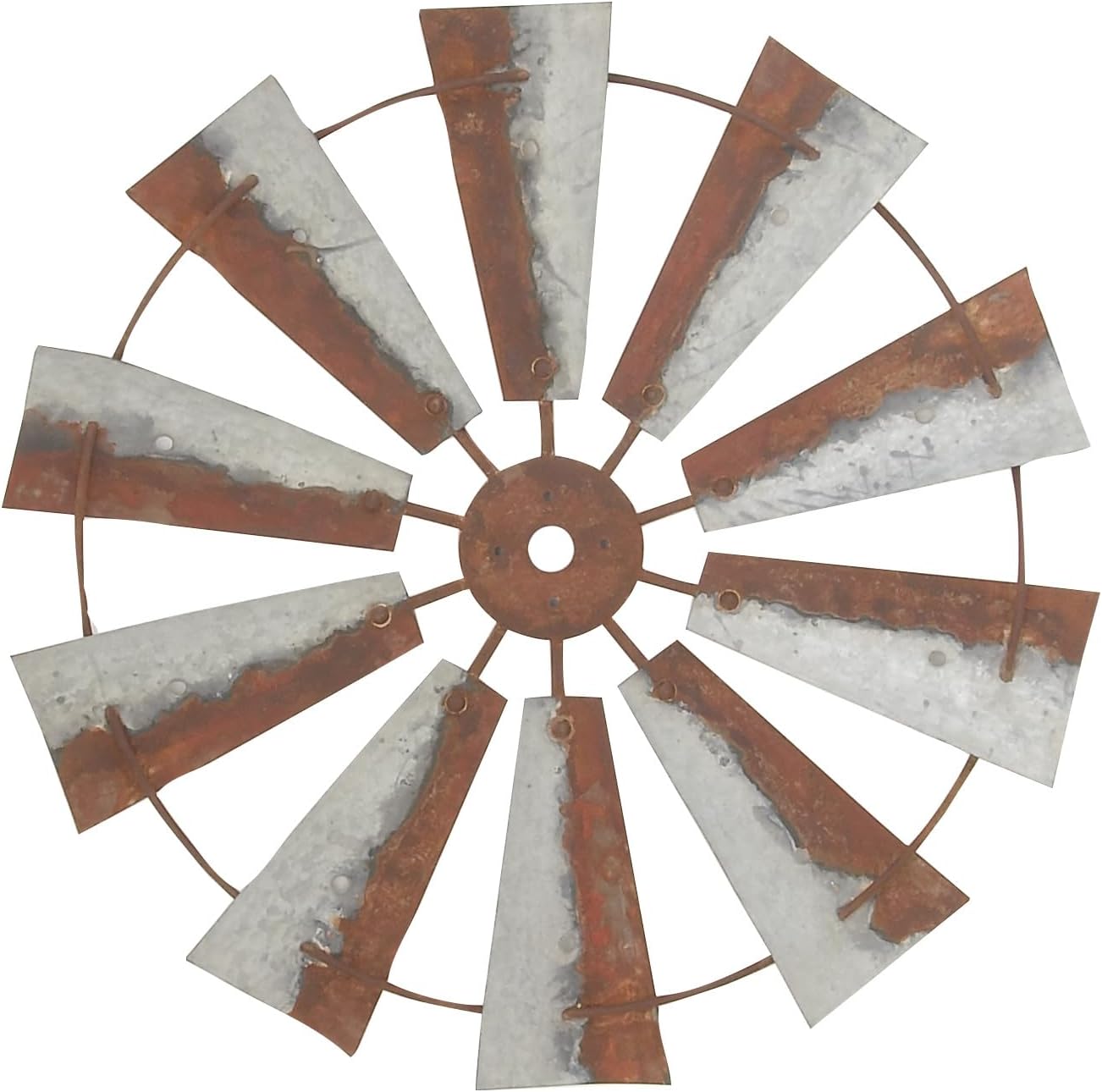 Plaques & Wall Art - Deco 79 Metal Windmill Indoor Outdoor Wall Decor, 30