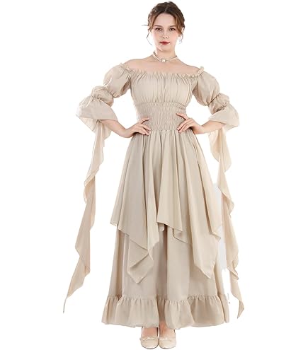 RocailleCos The Phantom of The Opera Christine Daae Cosplay Costume White Dress Gown Victorian Nightgown for Adult Women (white, XS) : Clothing, Shoes & Jewelry