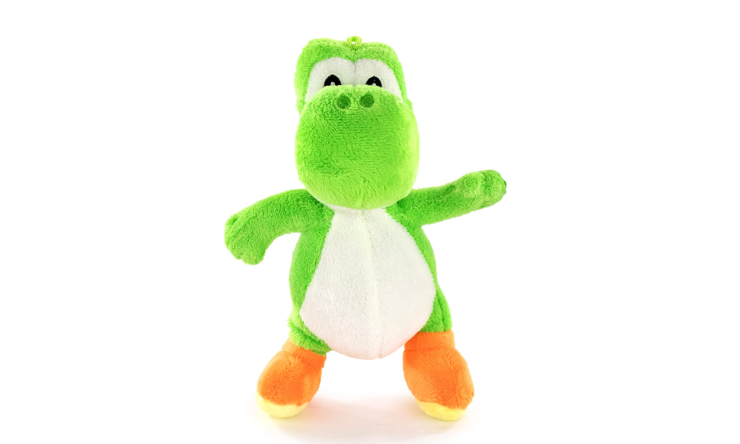 Super Mario Bros - Soft Toy of the Characters of Super Mario Bros 22cm, 8'66" - Mario, Luigi, Toad, Yoshi, Princess Peach, Donkey Kong - Super Soft Quality (22cm, Yoshi)