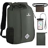 Sunnylon Dry Bag Backpack, 20L Dry Bags Waterproof with Waist Pouch and Phone Case,Roll top Dry bag for kayaking,Marine dry bag for Kayaking,Beach, Rafting, Boating, Hiking, Camping and Fishing