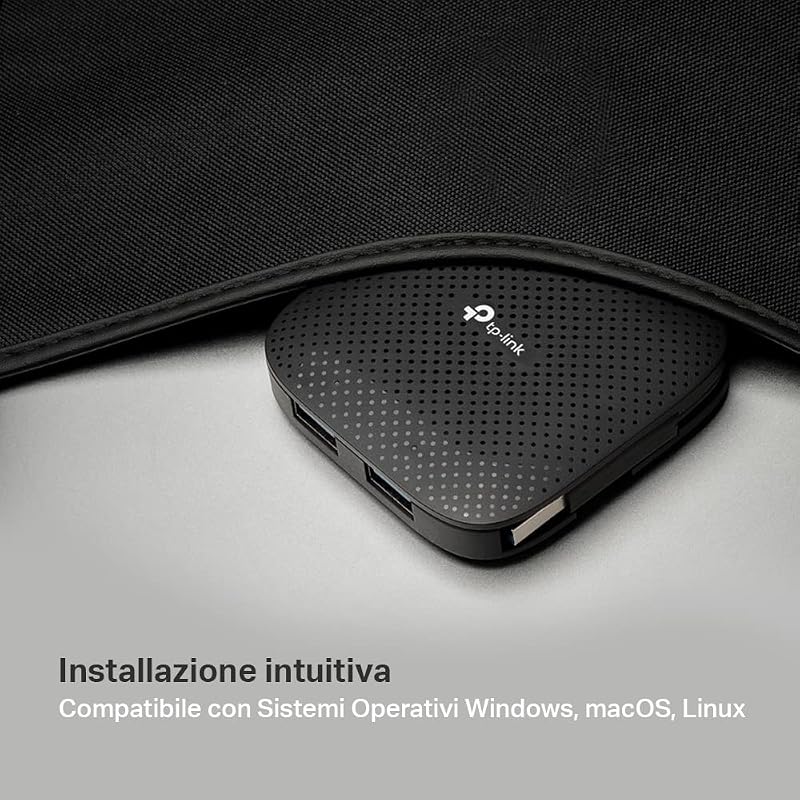UH400 Hub USB 3.0 4 Porte Multipresa Cavo Pieghevole Portatile