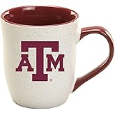 RFSJ Texas A&M Aggies Ceramic 16oz Granite Mug – Official Team Logo Coffee Cup with Colored Interior and Handle – Handwash Recommended – Individually Boxed