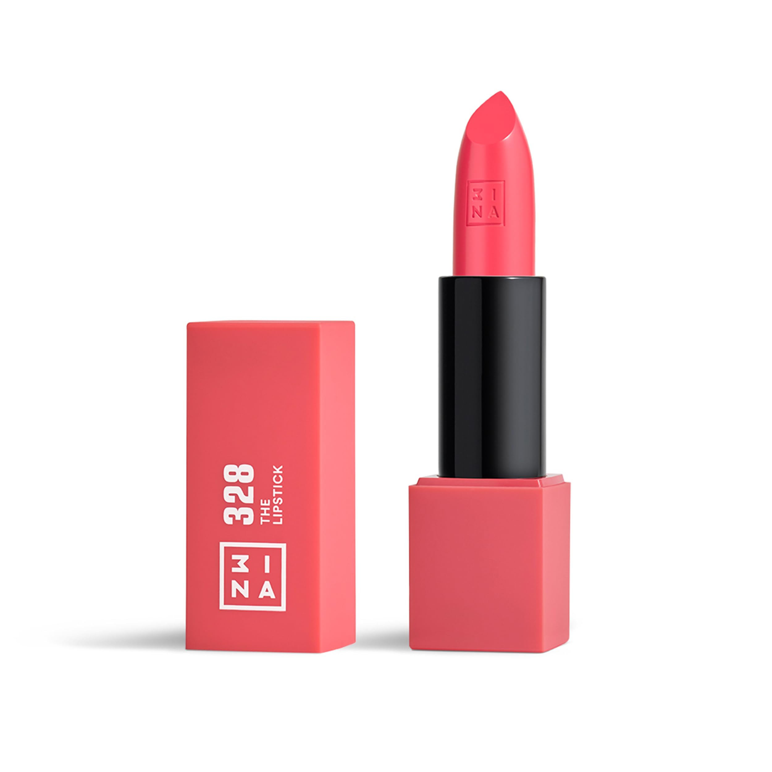3INA MAKEUP - The Lipstick 328- Electric Pink Lipstick with Vitamin E & Shea Butter - Long Lasting Matte Creamy Lip Colour