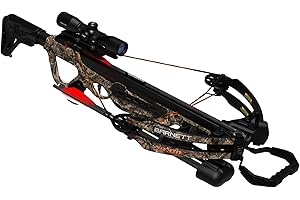 Barnett Explorer XP Crossbow Package with 2 Carbon Arrows a Lightweight Quiver & Rope Cocking Device, XP370, MO Break Up Camo