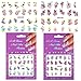 10 Different Styles Flower Nail Art Stickers Decals Self-Adhesive Sticker Tattoo, Water Transfer DIY Fingernail Nails Design Tips (Stickers A)