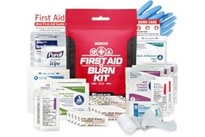 Go2Kits First aid & Burn Kit - Complete Burn Care - 1 Pack in Compact All-Purpose Resealable Pack for Home, Office, Car & Travel (BK35)