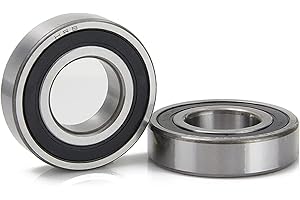 THSGIVINGSTORE 6202-2RZ Bearings, 15x35x11mm Ball Bearing 6202RZ Double Rubber Sealed Shielded Bearing ID 15mm, OD 35mm, Thickness 11mm Deep Groove Ball Bearing for 3D Printer, Scooters Ball Bearing 2pcs