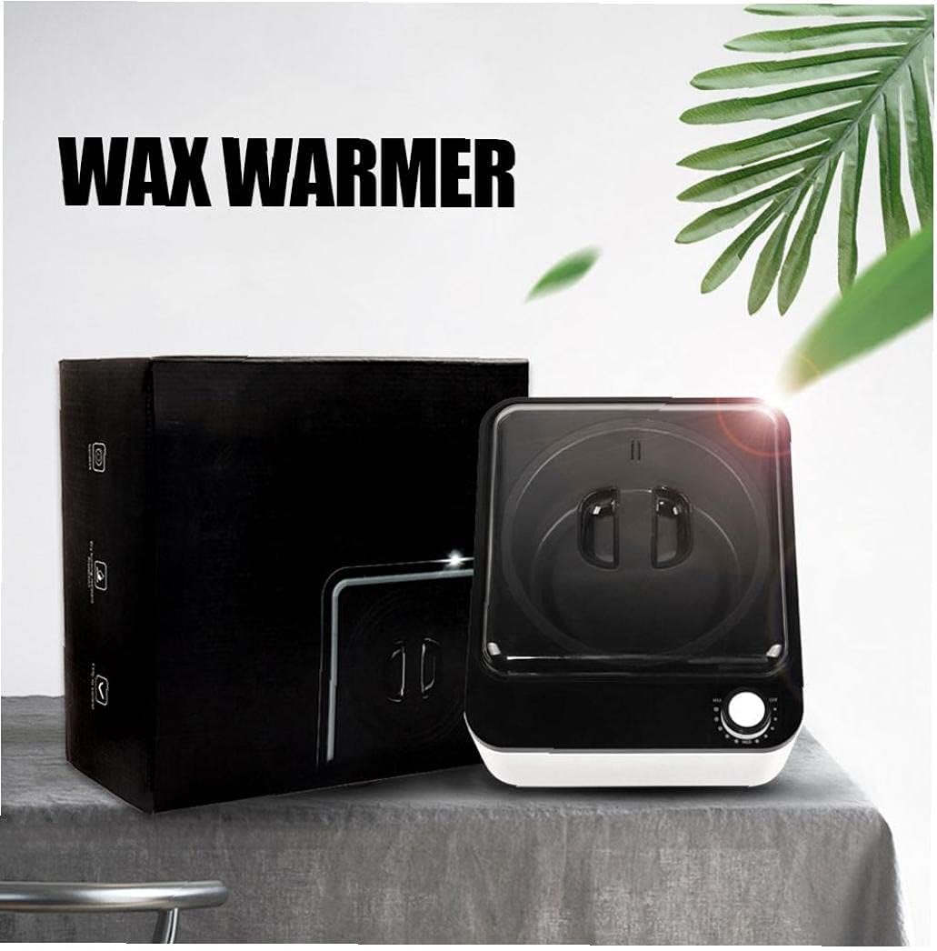 Wax Warmer Non-Stick Waxing Heated Machine Kit Paraffin Heater Pot for Hair Removal Black White Style2: Kitchen & Dining