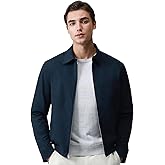 Hudson Wellesley Woven Jacket for Men Water Repellent UPF 50 Full Zip Lightweight Modern Fit Windbreaker Casual
