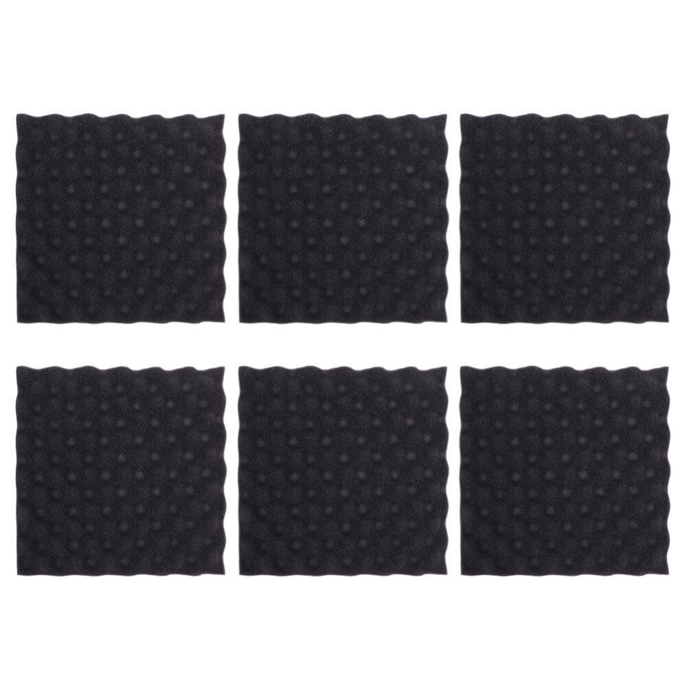 ULTECHNOVO 6 Pack Acoustic Foam Panels, 12x12x1.2 inch Wedge Tiles, Sound-proof Panels for Wall, Flame Retardants Acoustic Foam Panels for Recording