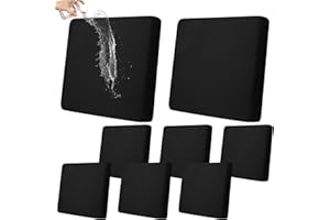 Outdoor Patio Cushion Covers Set of 8 Waterproof Stretch Sofa Cushion Cover for Outdoor Indoor Sofa Replacement Couch Slipcov