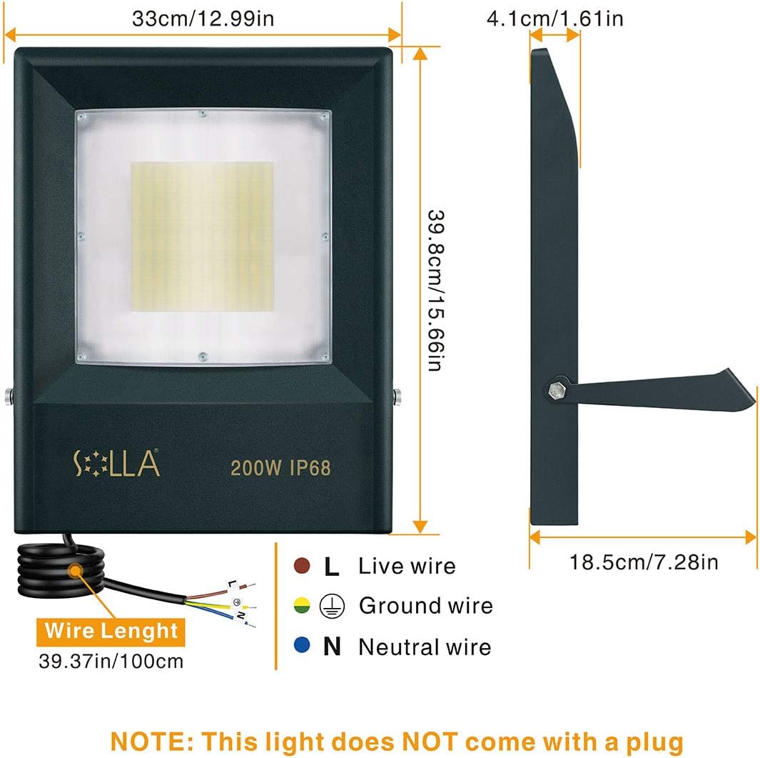 Außenbeleuchtung Garten IP68 Wasserdichter LED- Scheinwerfer für