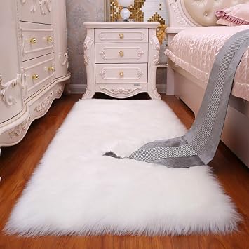 Sansee Teppich Wolkchen Lammfell Teppich Kunstfell Schaffell Mitat