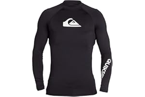 Quiksilver Men's Standard All Time Long Sleeve Rashguard UPF 50 Sun Protection Surf Shirt
